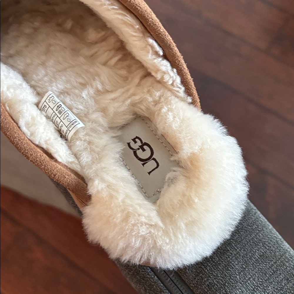 UGG Tan Shearling Lined Mules - Picture 2 of 2